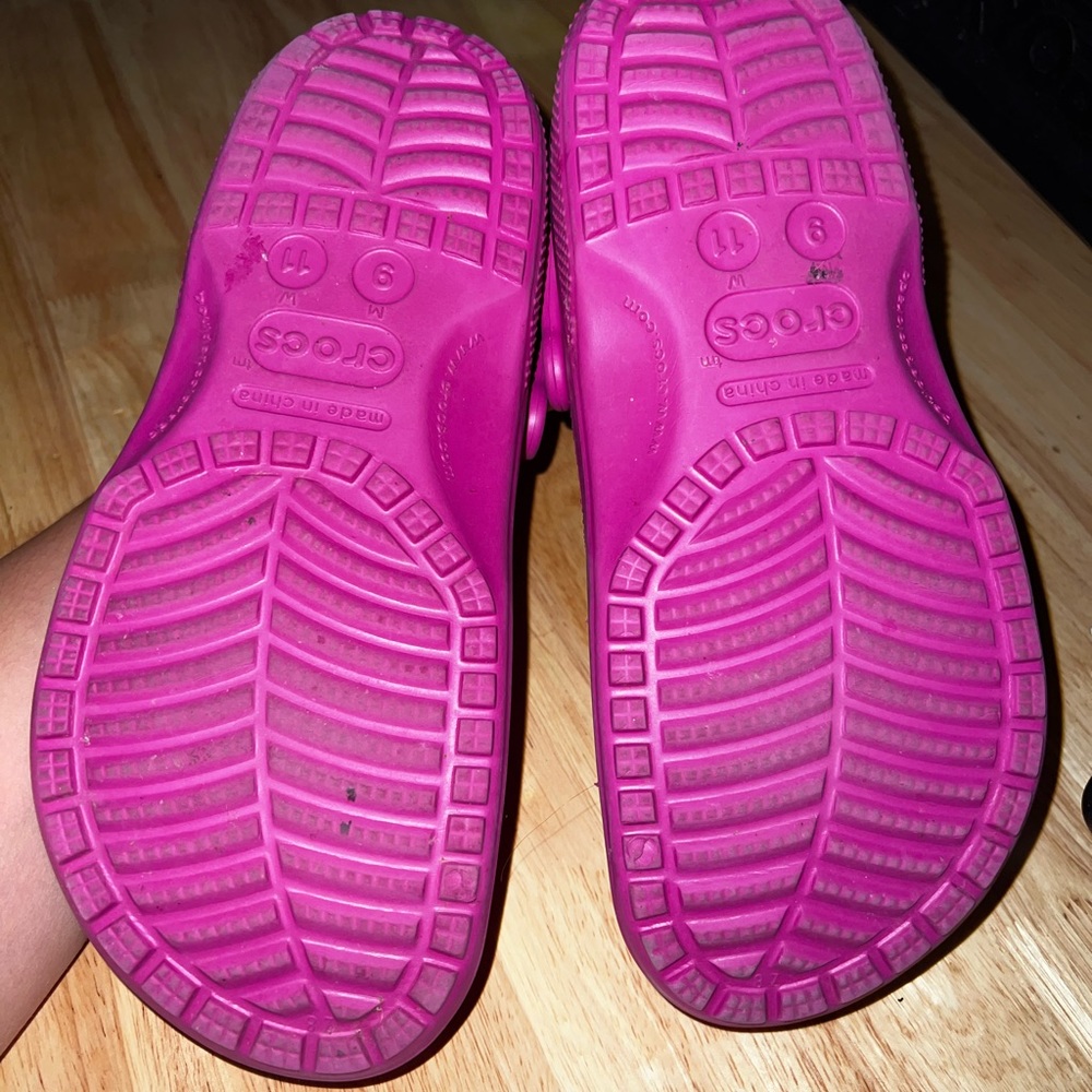 Fuchsia Crocs - image 3
